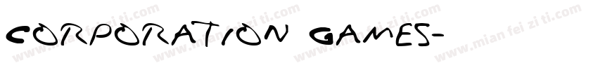 Corporation Games字体转换